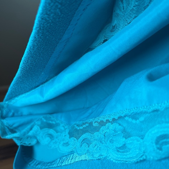 Trina Turk Womens Party Dress Size 2 Blue Amado Cold Shoulder Summer Daytime - Picture 8 of 10